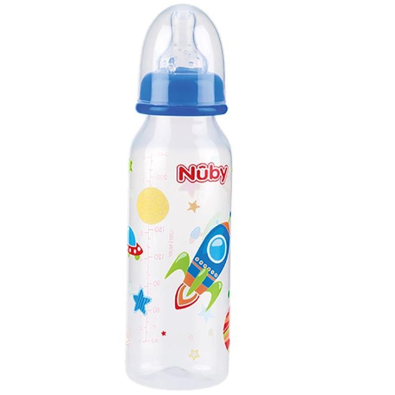Nuby - Baby Milk Bottle 240 ml - Assorted