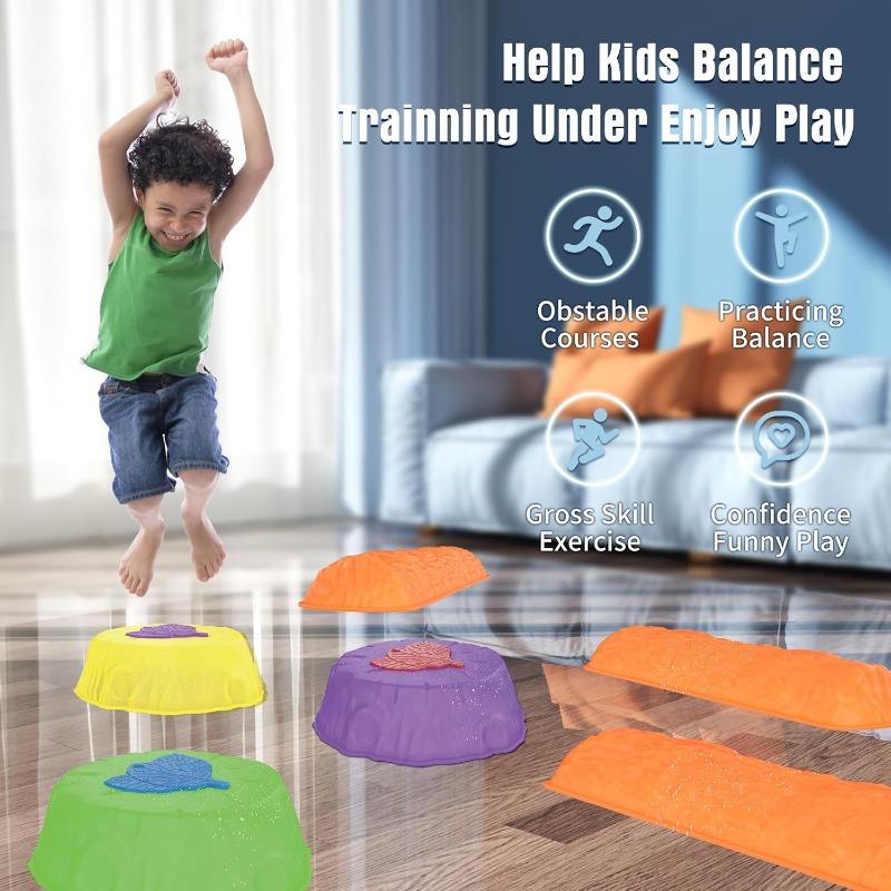 Crossing Stone 8pcs With Led Lights For Kids