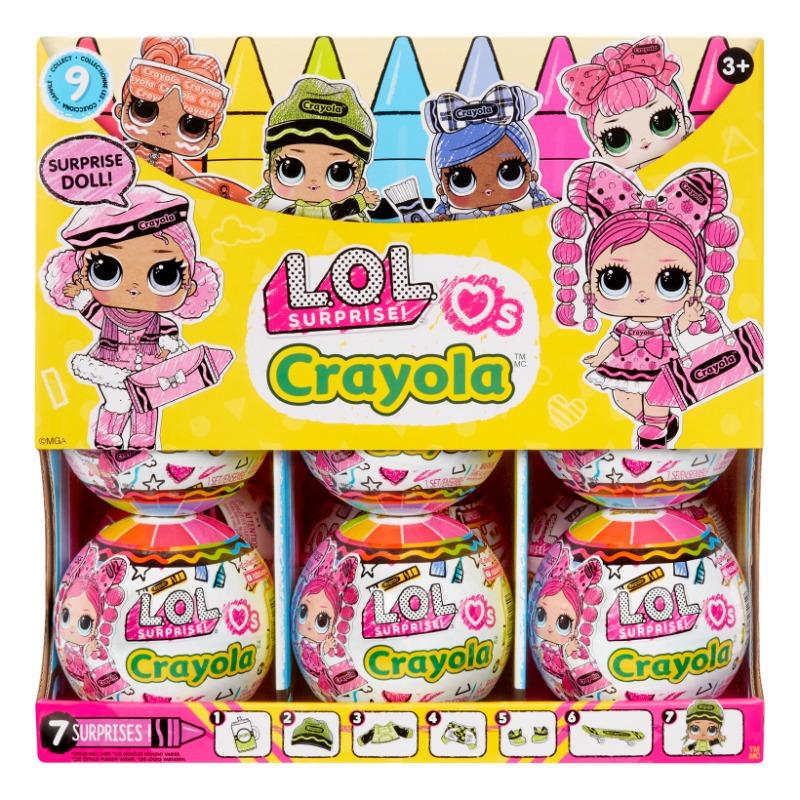 L.O.L Surprise Crayola Tots Dolls in Many Shapes