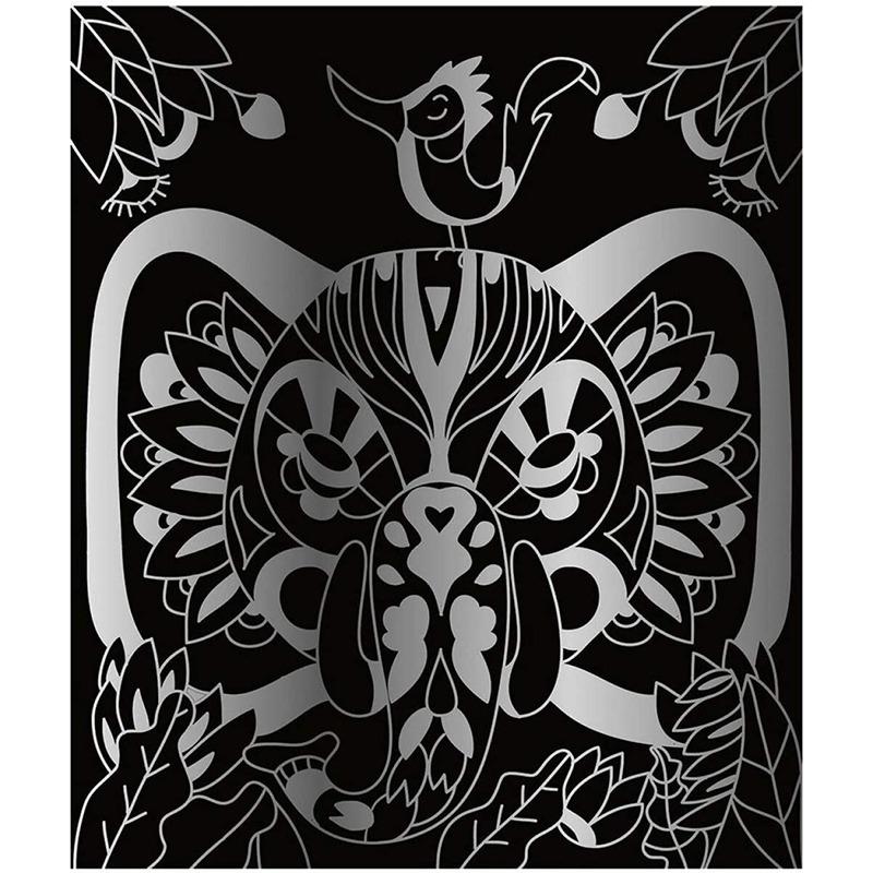 Janod Scratch Art Animals Of The World