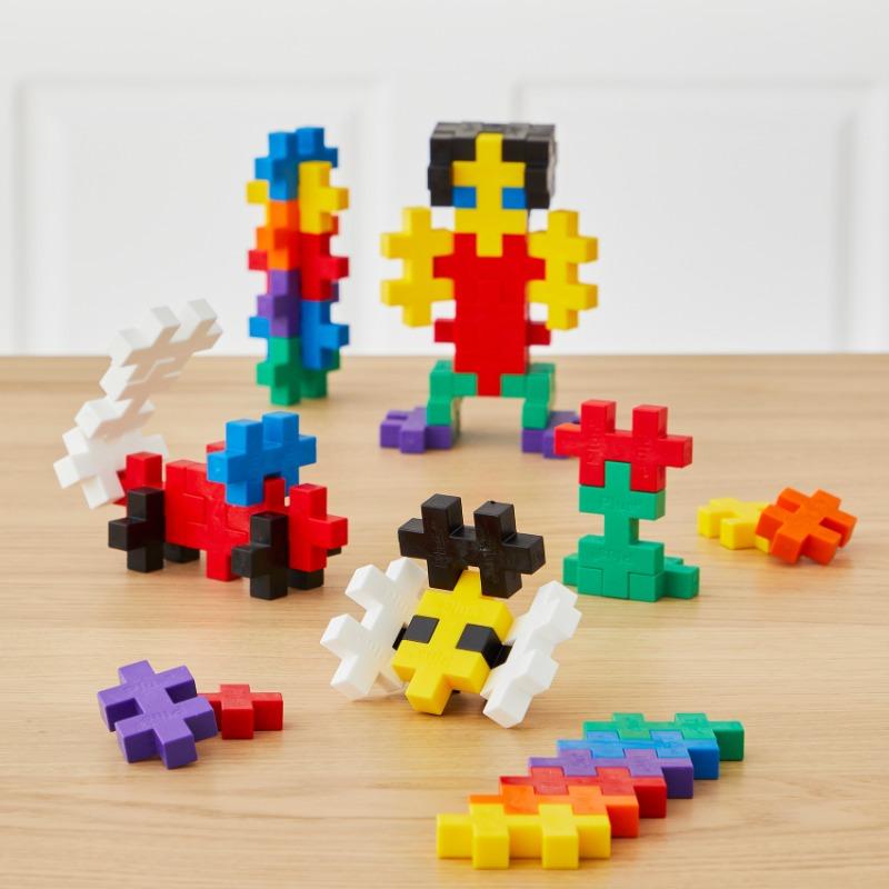 Little Builder Bundle (Plus-Plus BIG Building Set + Frank Match It Puzzle)