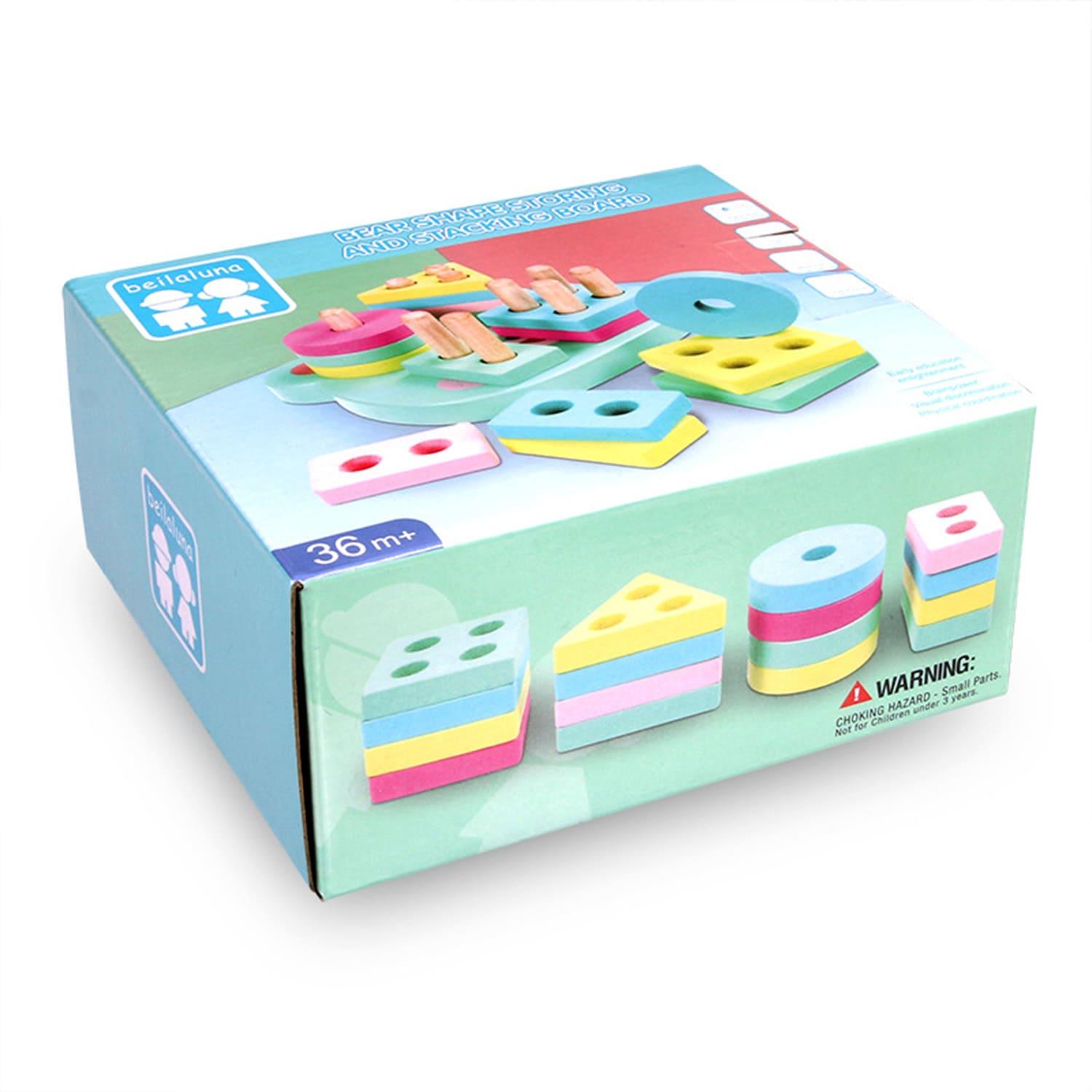 بيلالونا - لوحة فرز وتكديس الأشكال شكل الدب