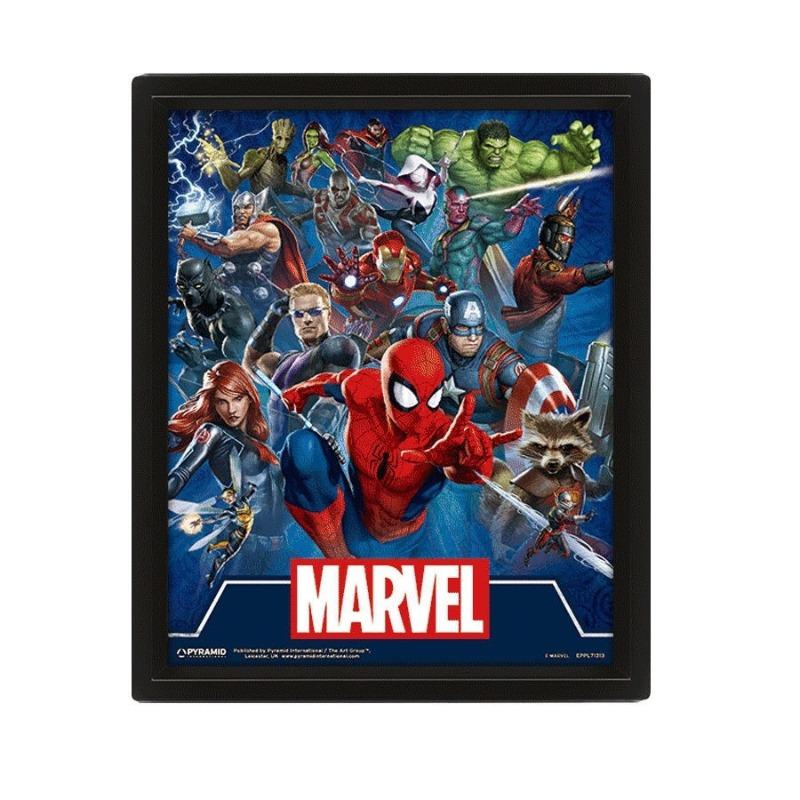 Pyramid 3D Poster Marvel - Cinematic Icons