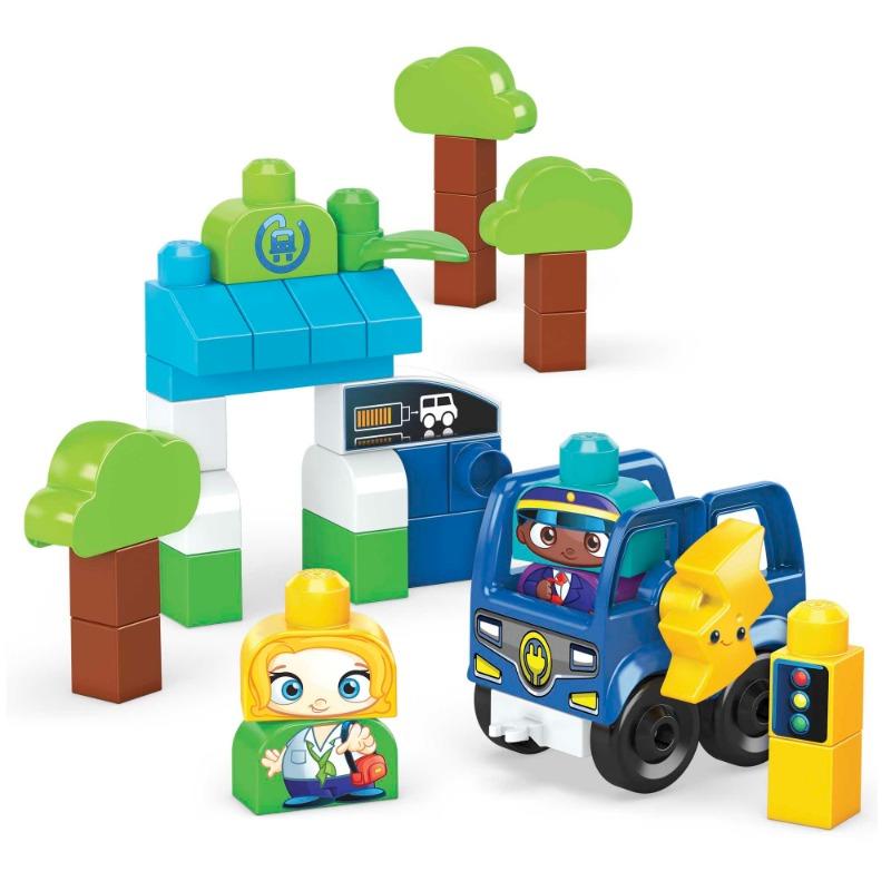Mega Bloks Green Town Charge & Go Bus