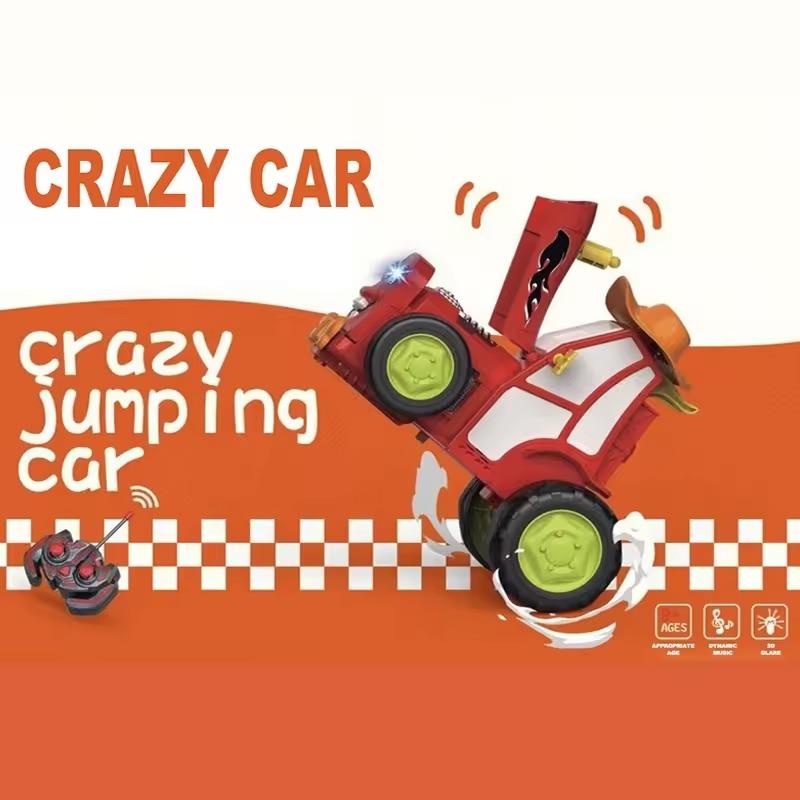 Rc Crazy Jumping Car - Red