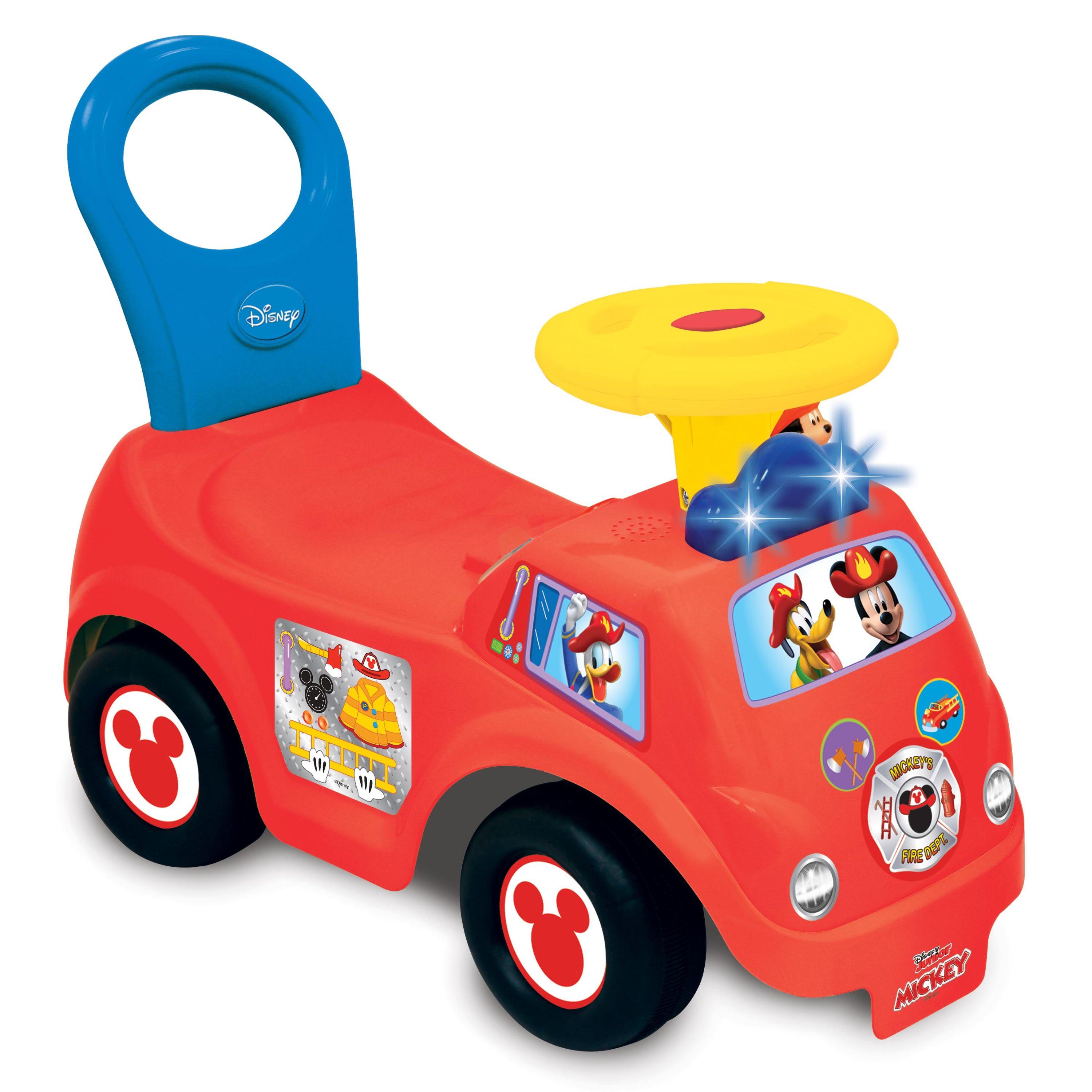Kiddieland - Mickey Fire Engine Kid Toy Car - Red