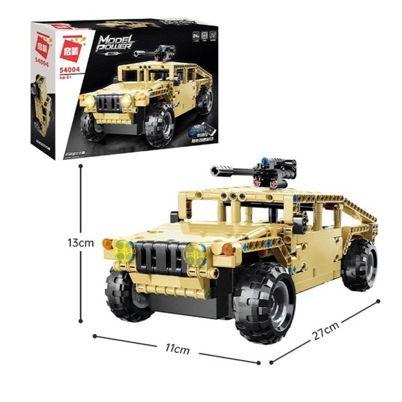 كيو مان - لعبة بناء سيارة جيب عسكرية بتحكم عن بعد 413 قطعة