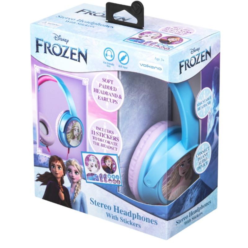 Disney Frozen Stereo Headphones with Padded Ear Cups and 11 Stickers
