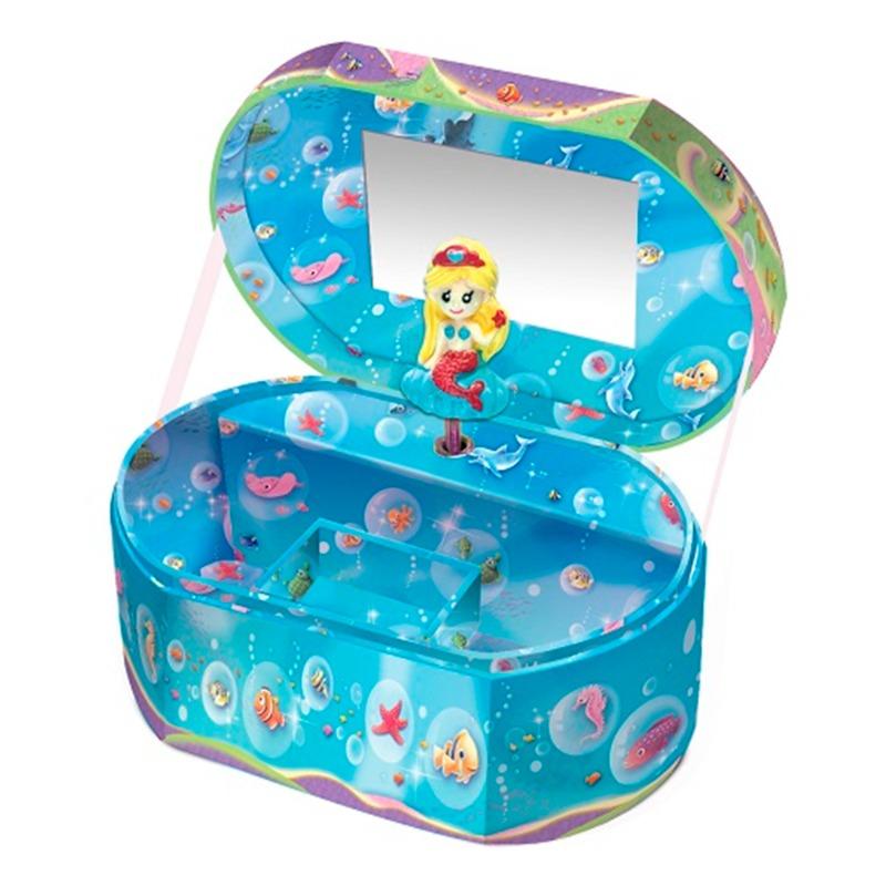 Mermaid Printed Musical Jewelry Box