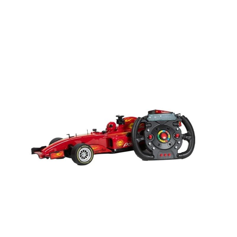 سيارة فورمولا 1 اوتو كار مع جهاز تحكم عن بعد للاطفال - لون احمر