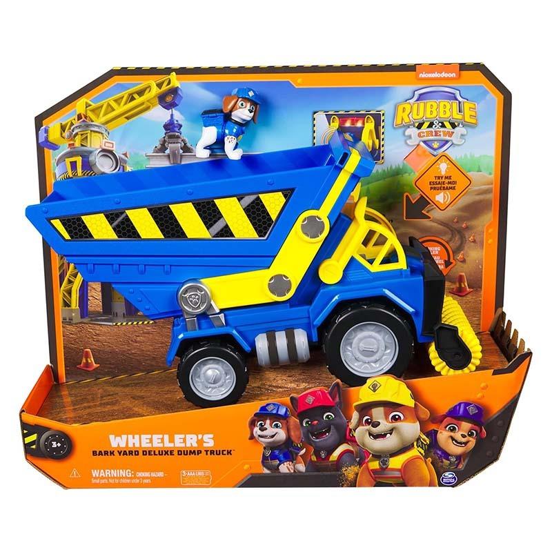 Paw Patrol Rubble & Crew Toy Vehicle Deluxe Wheeler Dump Truck