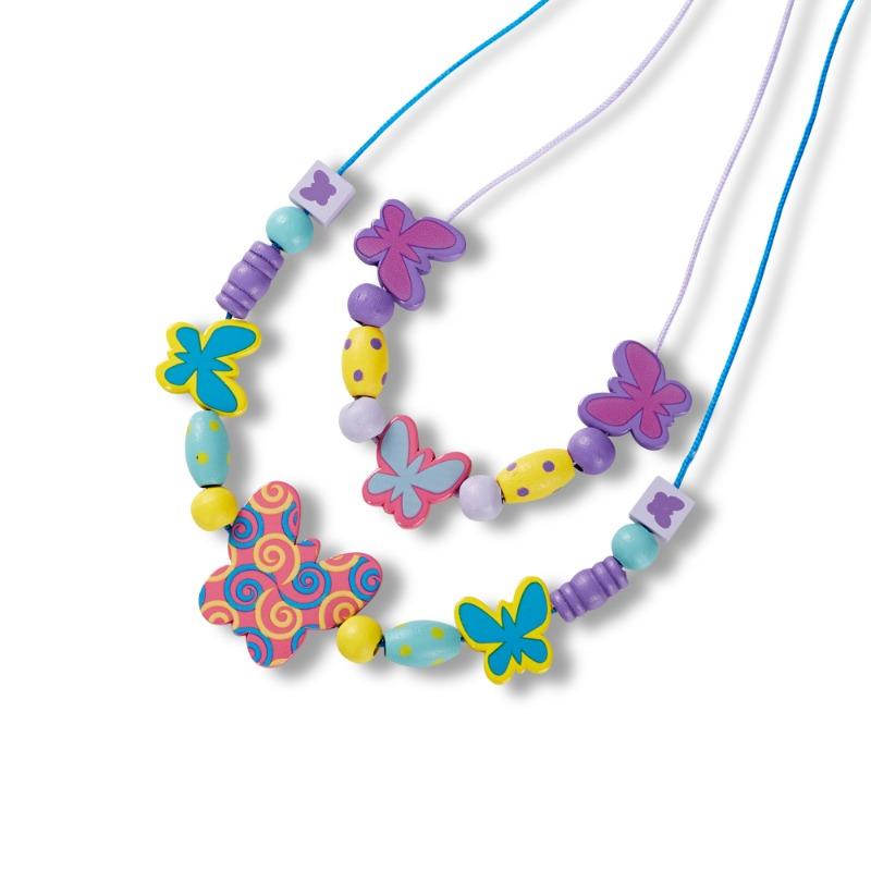 Melissa and Doug Created by Me! Butterfly Beads Wooden Bead Kit