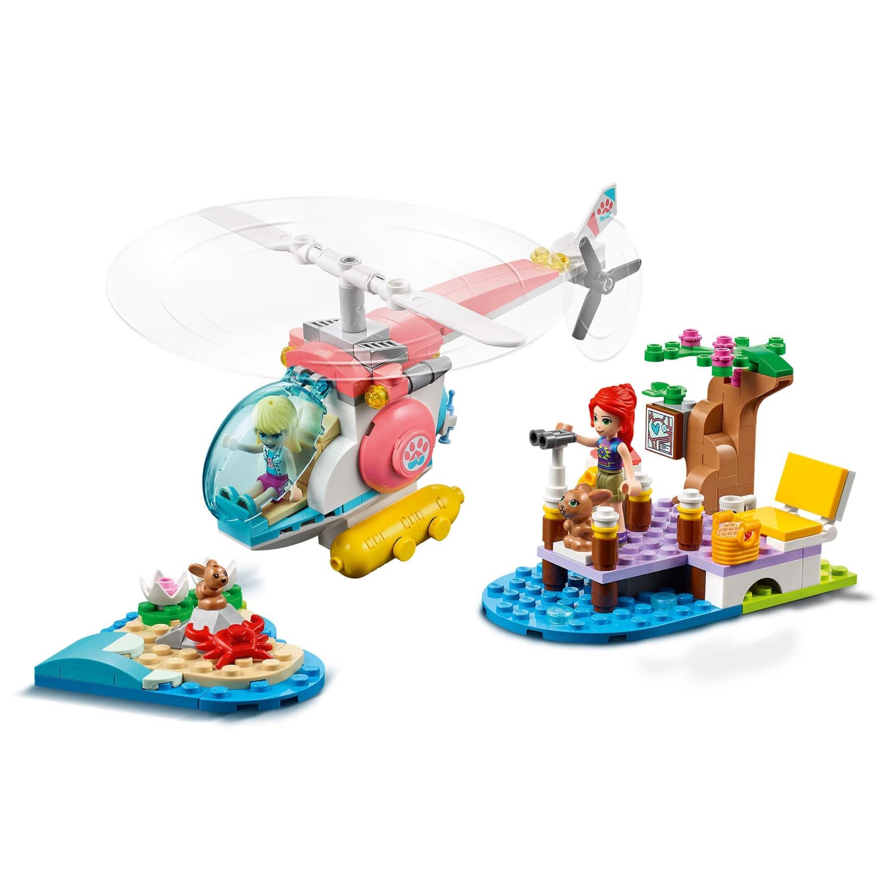 LEGO Friends Vet Clinic Rescue Helicopter - 249 Pieces