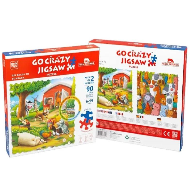 Unikplay Go Crazy Jigsaw Puzzle - Farm