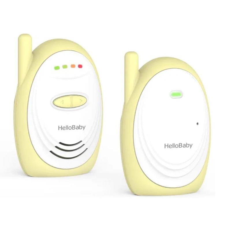 هلو بيبي - جهاز مراقبة الطفل الصوتي مع مؤشر صوت ونقل رقمي