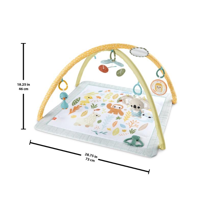 Fisher-Price Simply Senses Baby Activity Mat with 6 Sensory Toys