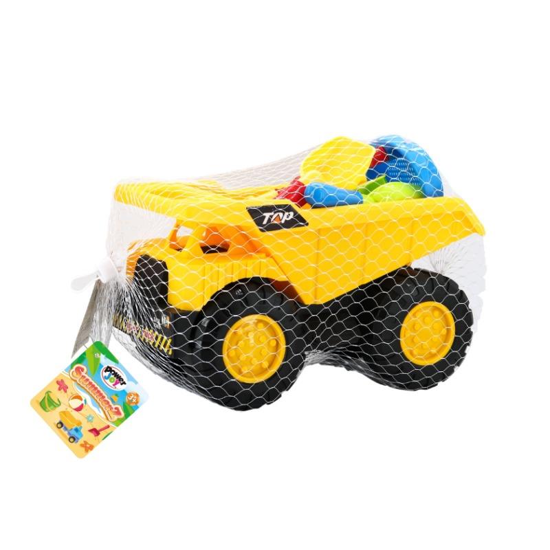 باور جوي - مجموعة لعب شاحنة توب رمال الشاطئ 6 قطع متعدد الألوان