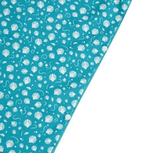 سيشل - رداء منشفة تصميم الصدف أخضر