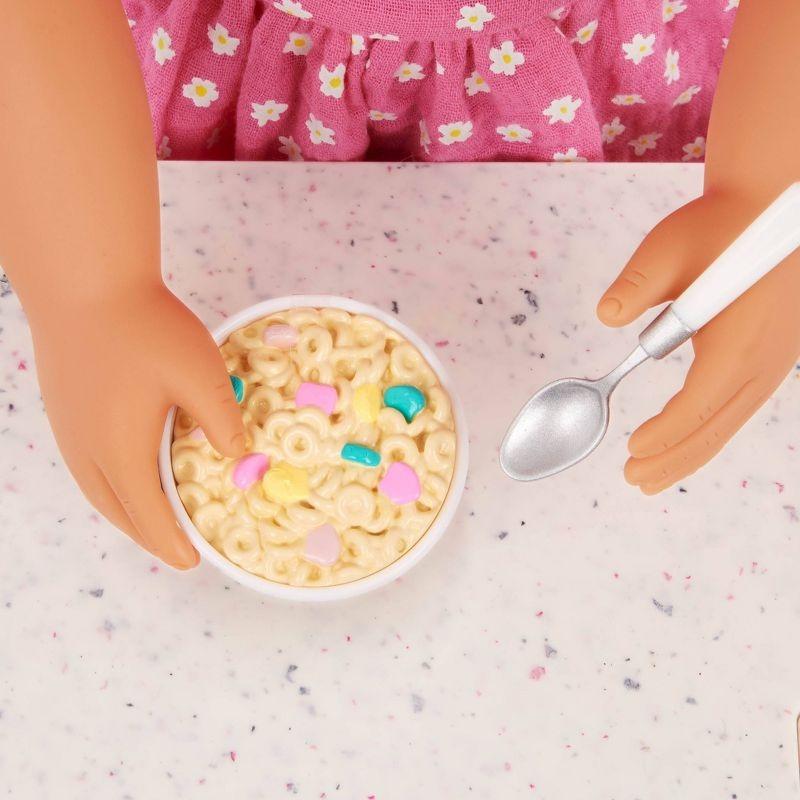 Our Generation Gillian Doll with Pink Dress & Rainbow Pajama Outfit