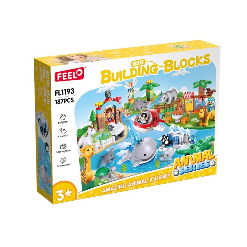 فييلو طقم بناء رحلة الحيوانات المدهشة – 186 قطعة