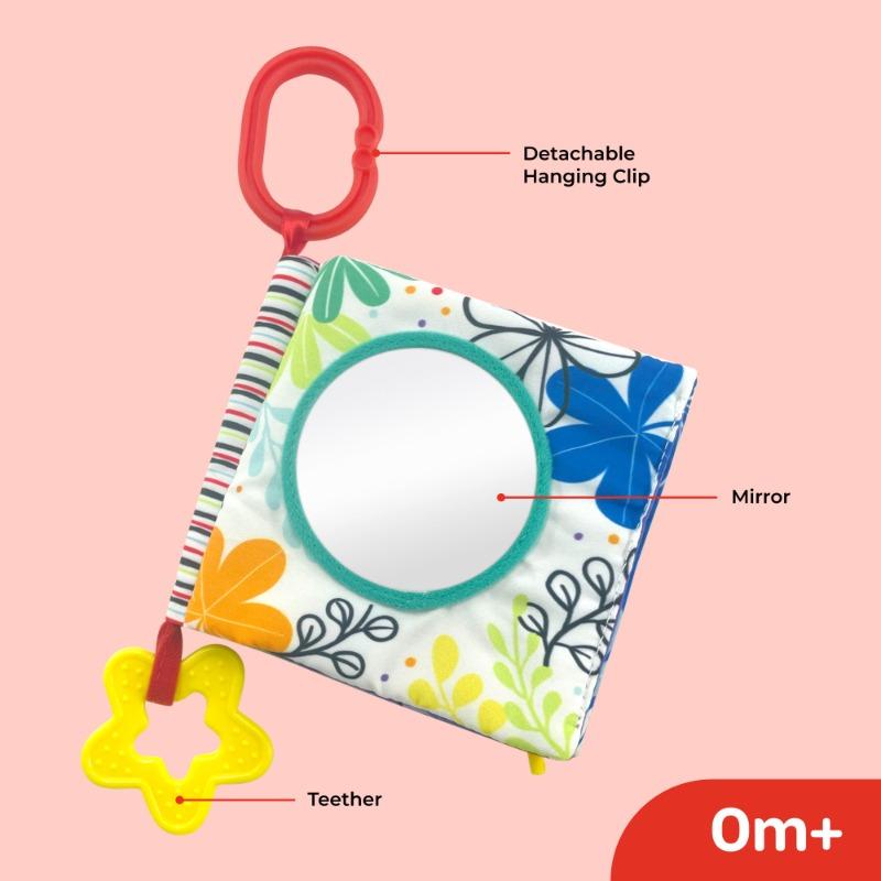 كتاب مون بيبي من القماش الناعم متعدد الألوان