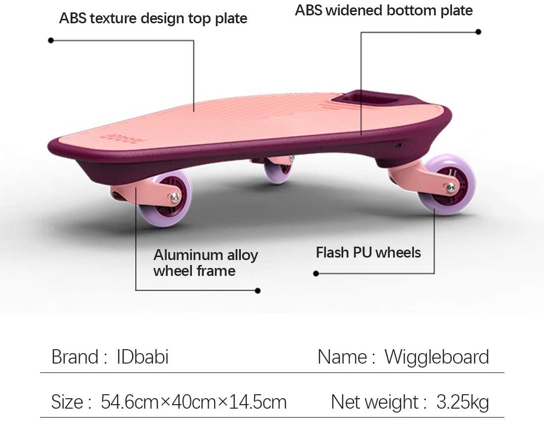 Wiggleboard The Skateboard 3 Wheels With A New Twist - Pink