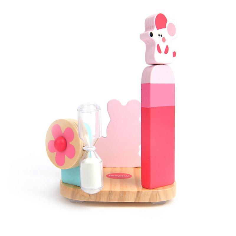 ميدير - فرشاة أسنان الأطفال بمؤقت رمل - لون وردي