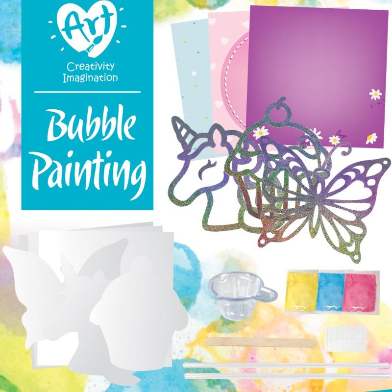 Sew Star Bubble Painting