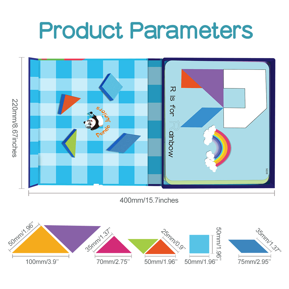 Magical Tangram - Numbers And Alphabet