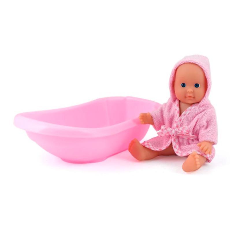 دولز وورلد - دمية وقت الاستحمام 17 سم بأشكال متنوعة