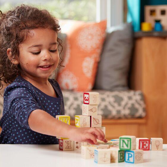 Melissa and Doug Wooden ABC/123 Blocks