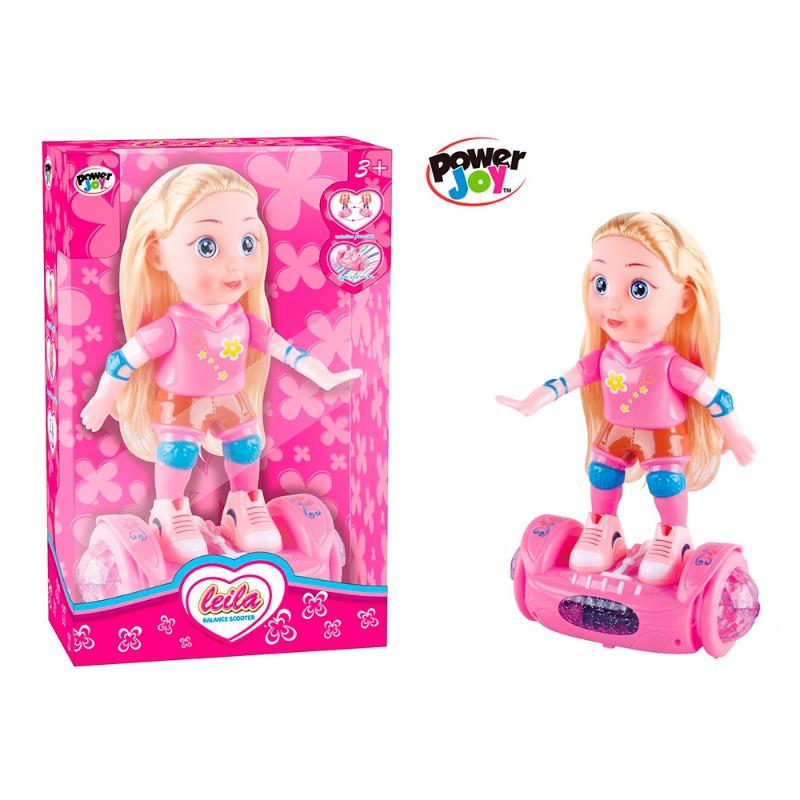 باور جوي - دمية ليلى مع أسكوتر و موسيقى 28 سم