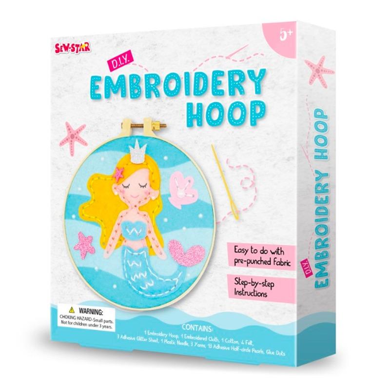 Sew Star Embroidery Hood - Mermaid