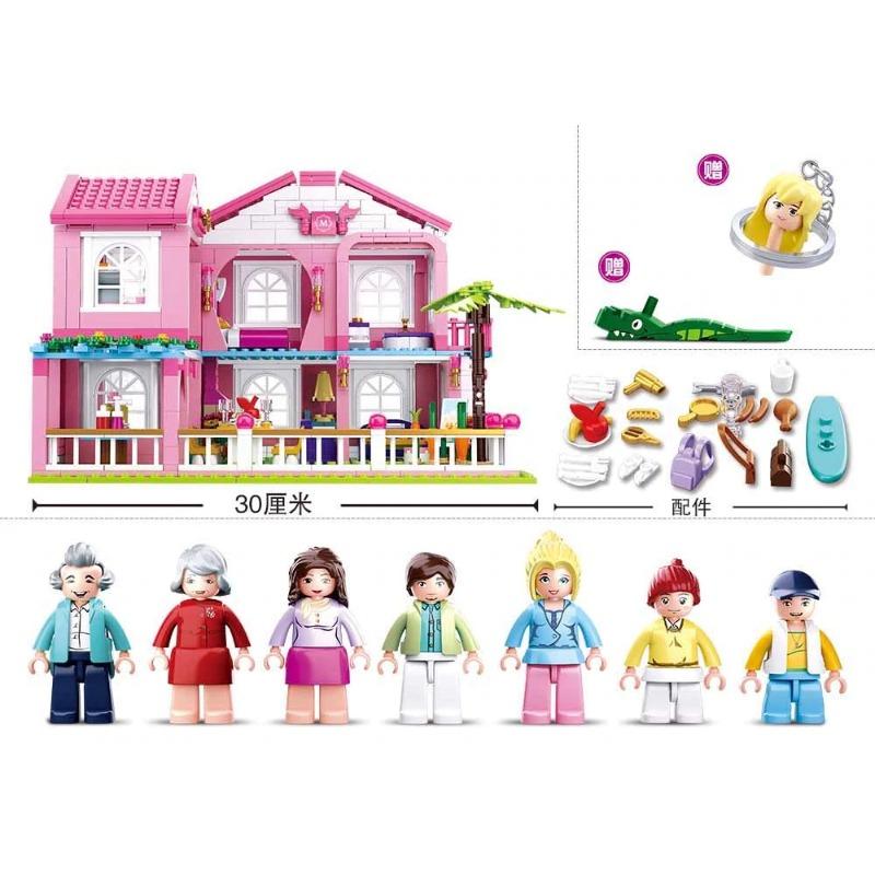 سلوبان - مجموعة مكعبات بناء فيلا الأحلام