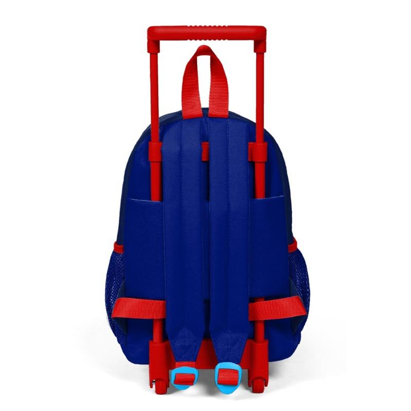 Tiny Nest Trolley Backpack with Astronaut Pattern in Saxe Blue