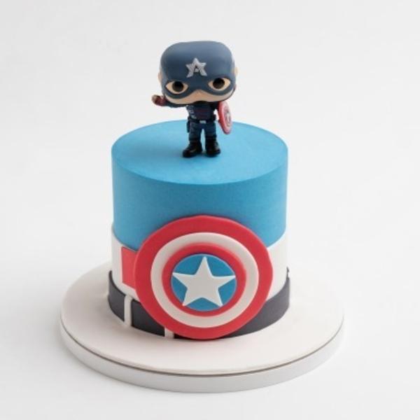 Glaze - Captain America Funko Pop Toy Cake