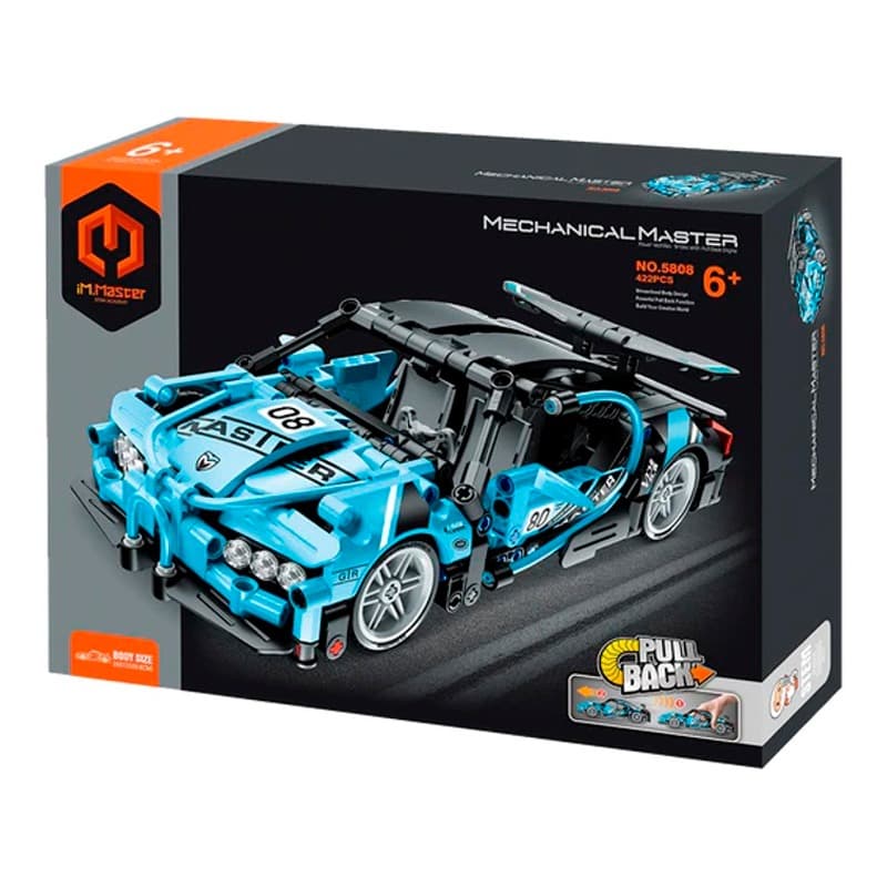 iM Master Pull Back Super Car Blue 422 Pieces