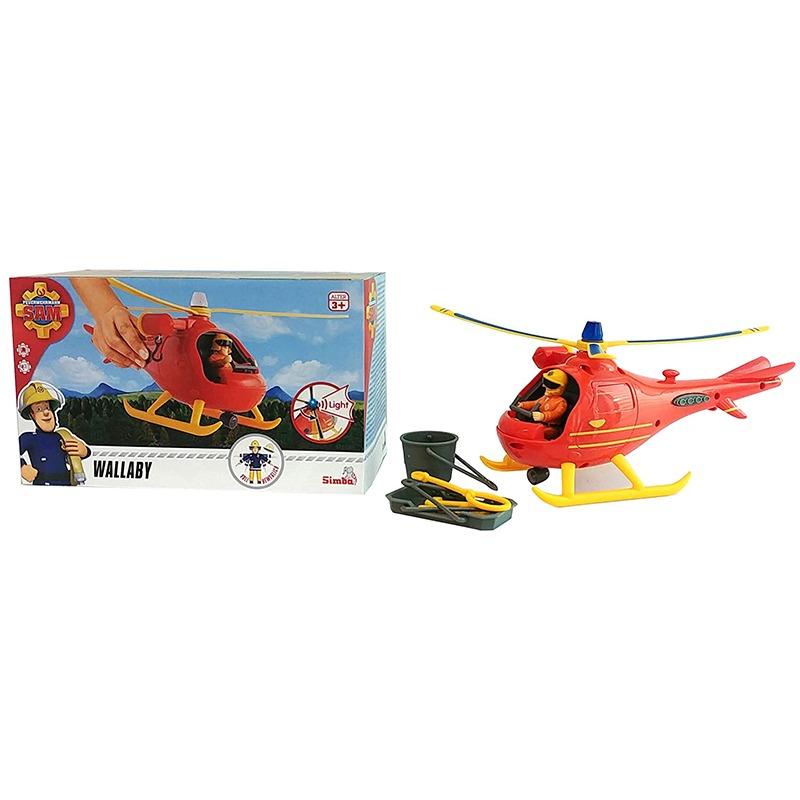 Fireman Sam Helicopter Wallaby including Figure