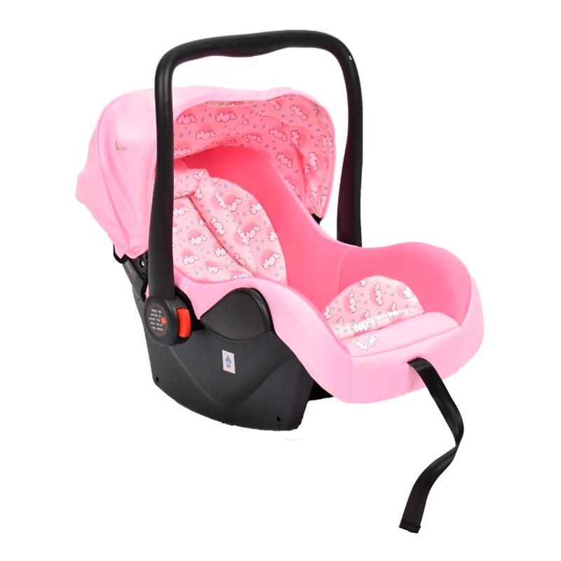 أملا كير - مقعد سيارة للأطفال مع حامل - وردي