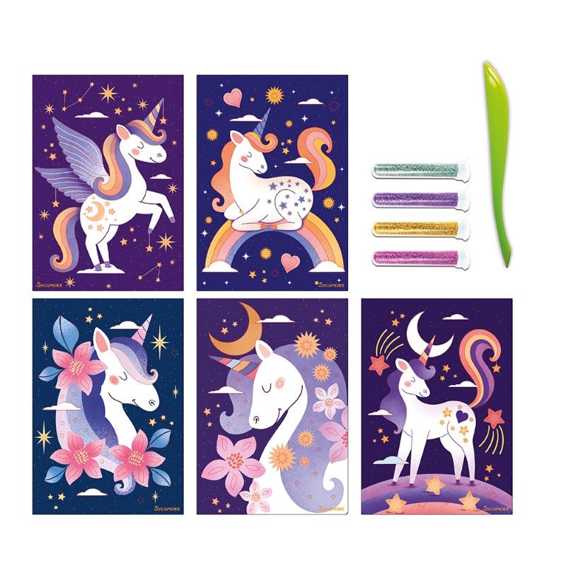 Sycomore 10 Glitter boards Unicorn