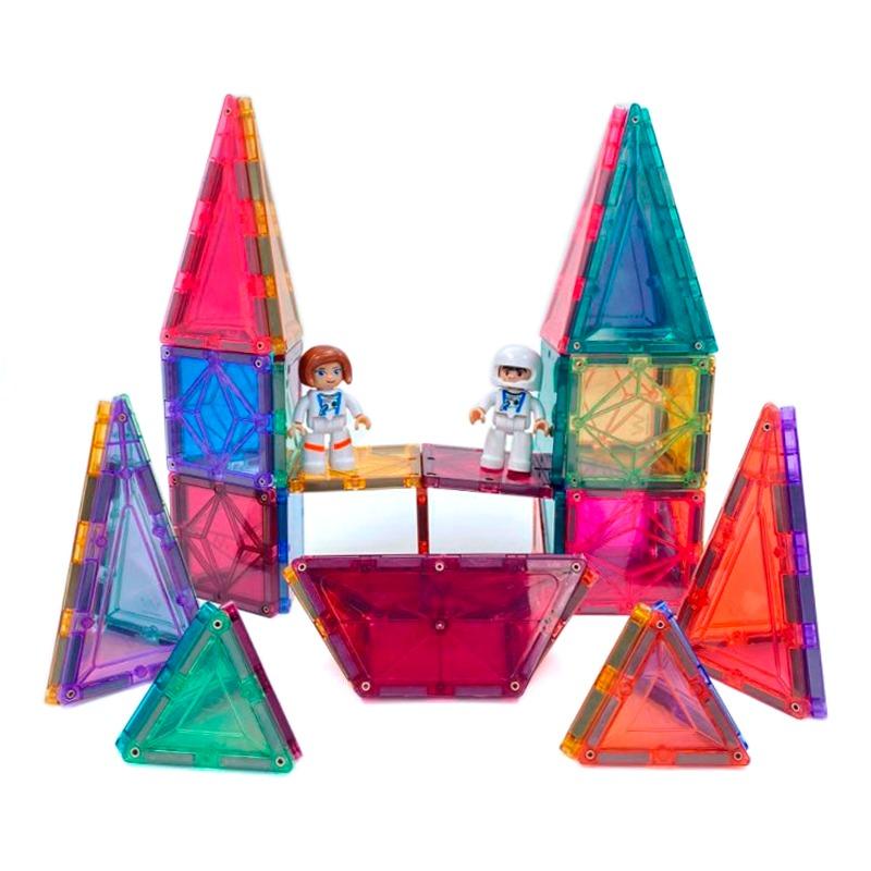 مجموعة كتل البناء المغناطيسية الفضاء 80 قطعة