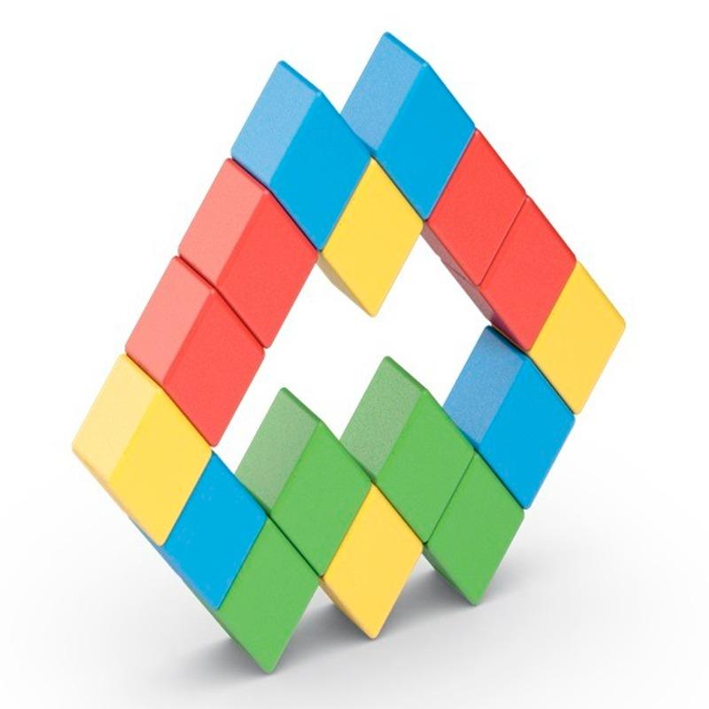 جيوماج - مجموعة مكعبات ماجيكوب الإبداعية 16 قطعة