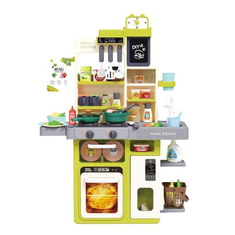 مجموعة مطبخ الشيف الصغير – 63 قطعة مع ضوء وموسيقى ورذاذ وماء