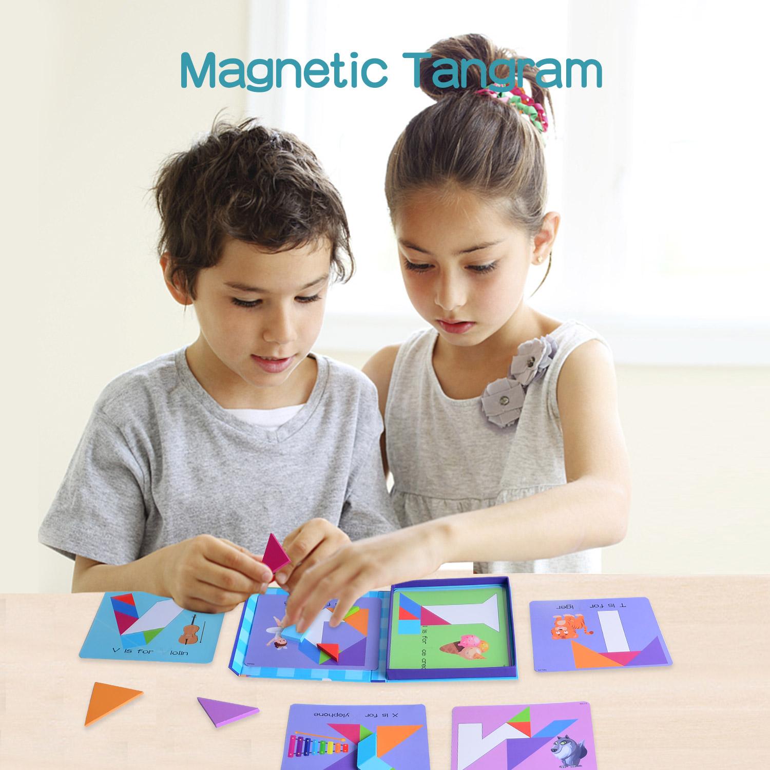 Magical Tangram - Numbers And Alphabet