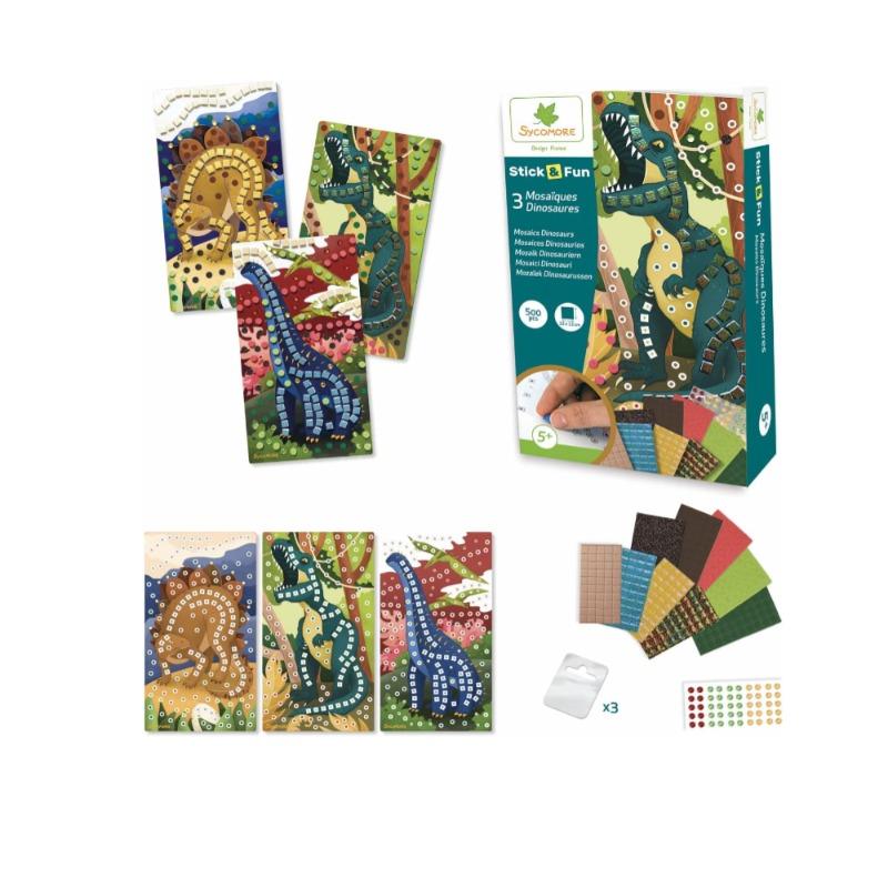 Sycomore Stick & Fun Children's Mosaics Dinosaurs