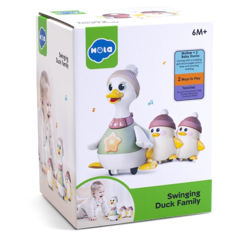 Hola Waddling Duck Family Toy