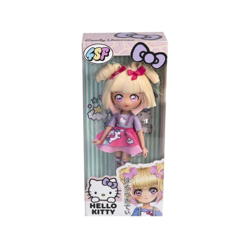 دمية هالو كيتي مانجا الرسمية - إصدار الأزرق الوردي اللطيف