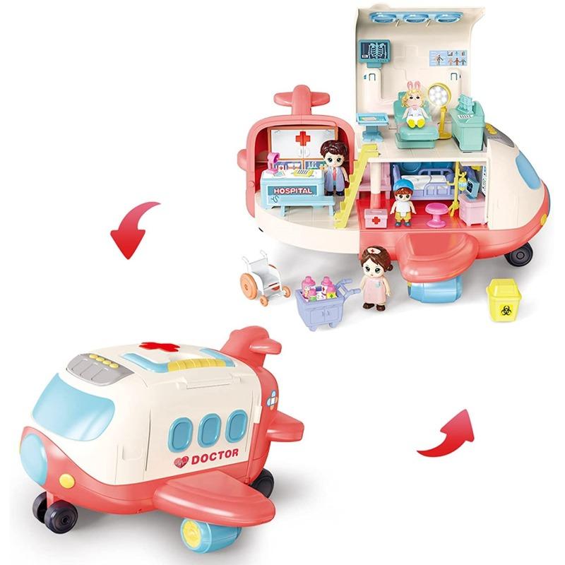 مجموعة لعب طائرة طبية