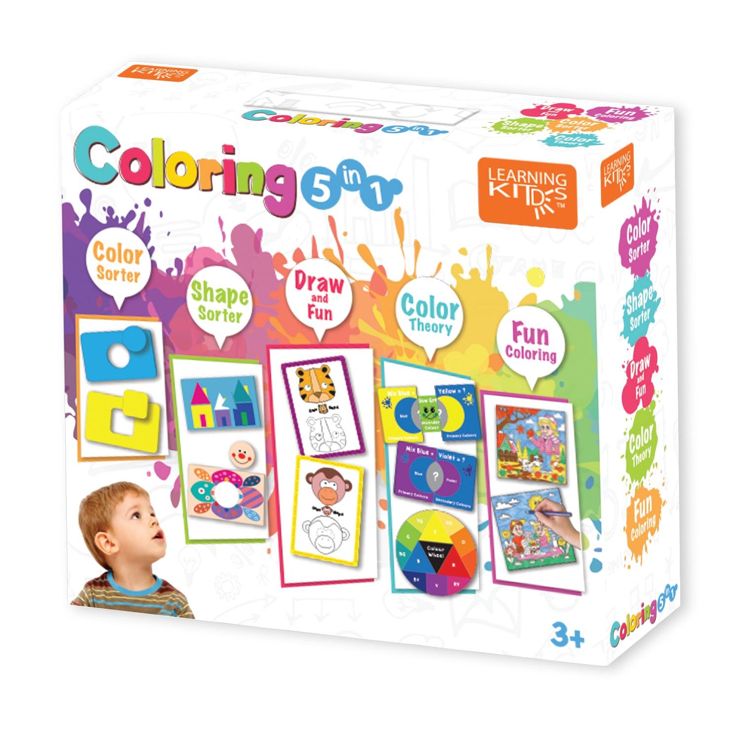 Learning Kitds Coloring 5 In 1