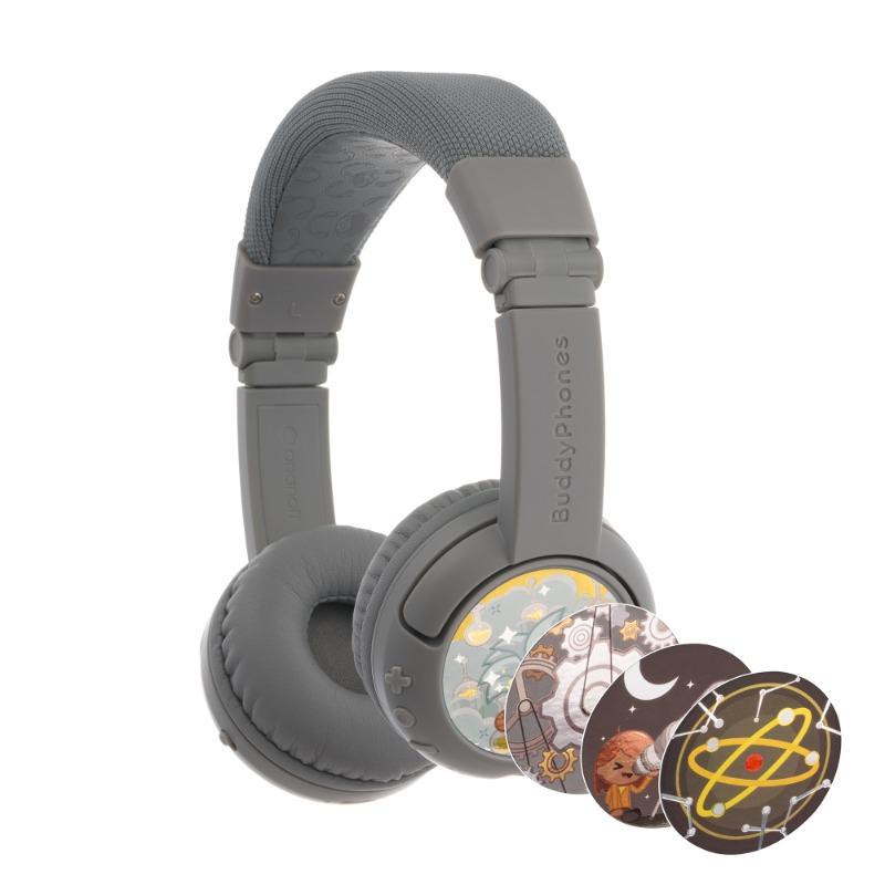 Buddyphones Play Plus Wireless Headphones - Gray